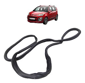 Borracha Vedação Porta Traseira Esquerda Citroen C3 Picasso Preto
