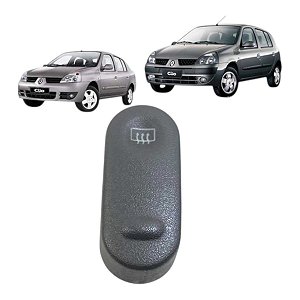 Botão Desembaçador Clio 2004 2005 2006 2007 a 2010 5 Pinos