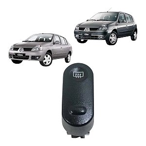 Botão Desembaçador Traseiro Renault Clio 2003 A 2012 4 Pinos
