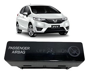 Botão Passenger Airbag Honda New Fit 2015 2016 2017 M60905 Preto