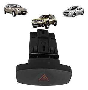 Botão Pisca Alerta Renault Duster Sandero Logan 2012 A 2015