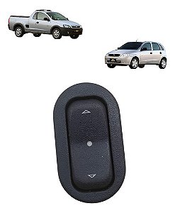 Botão Vidro Elétrico Direito Gm Corsa Montana 2003 A 2010