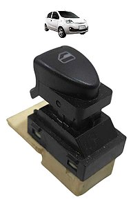 Botao Vidro Eletrico Traseiro Chery Qq 2011 2013 A 2015 Preto