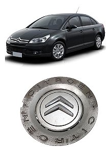 Calota Central Roda Aro 16 Citroen C4 Pallas 2007 2008 2009 Prateado