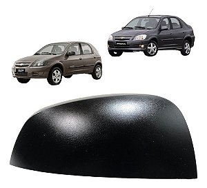 Capa Retrovisor Celta Prisma Meriva 2007 A 2011 Preto