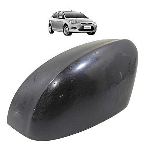 Capa Retrovisor Lado Esquerdo Ford Focus 2009 2010 2011 2012 Preto
