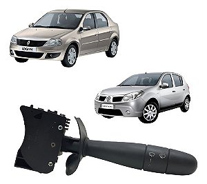 Chave Limpador Parabrisa Sandero Logan Sem Limpador Traseiro