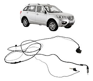 Chicote Antena Teto Lifan X60 2033 2014 2015 2016 2017 Preto