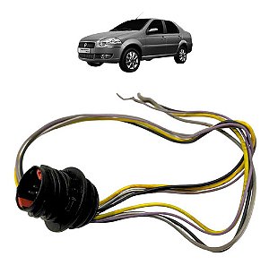 Chicote Conector Macho Porta Fiat Palio Siena 2007 A 2012