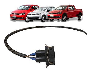 Chicote Conector Plug Buzina Gol Voyage Saveiro 2009 A 2018