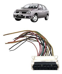 Chicote Conector Plug Chave Limpador Parabrisa Clio Sedan