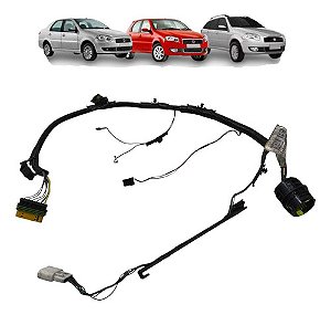 Chicote Conector Plug Porta Dianteira Direita Palio 08 Ao 14