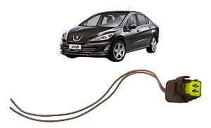 Chicote Plug Pisca Seta Retrovisor Esquerdo Peugeot 408 2014