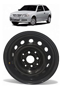 Roda Ferro Aro 13 4x100 Volkswagen Gol G4 2005 2006 A 2012 Preto