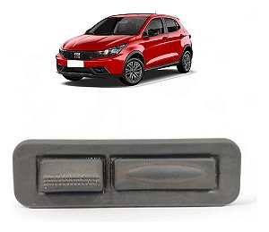 Maçaneta Botão Porta Malas Fiat Argo 2019 2020 2021 A 2024 Preto