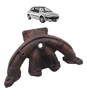 Coletor Escape Peugeot 206 207 Citroen C3 1.4 2007 A 2012