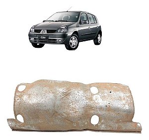 Defletor De Calor Escapamento Traseiro Clio 2002 Até 2012