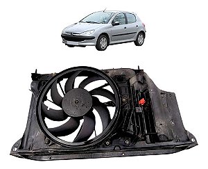 Defletor Ventoinha Peugeot 206 207 1.4 2005 A 2013 Com Ar