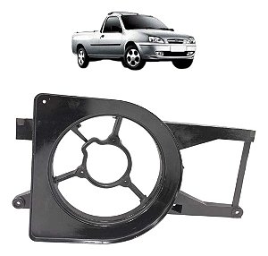 Defletor Ventoinha Radiador Ford Courier 2000 A 2012 Sem Ar