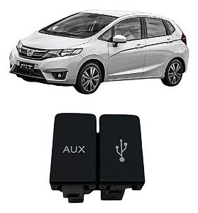 Entrada Usb E Auxiliar Honda New Fit 2015 2016 2017 A 2020