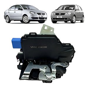 Fechadura Porta Dianteira Esquerda Vw Polo 2003 A 2014