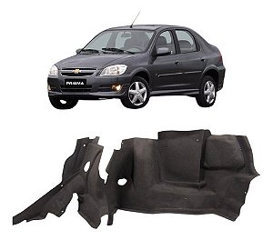 Forro Lateral Direito Porta Malas Gm Prisma 2007 A 2011 Cinza