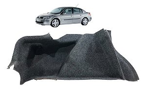 Forro Lateral Esquerdo Porta Mala Renault Megane Sedan 2006 Preto