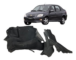 Forro Lateral Esquerdo Porta Malas Gm Prisma 2007 A 2011 Preto