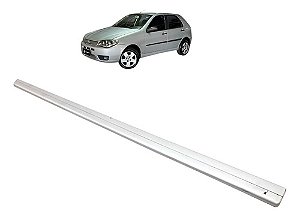 Friso Porta Dianteira Esquerda Fiat Palio Fire 2013 Á 2016 Prata