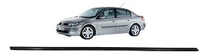 Friso Porta Dianteira Esquerda Megane 2006 2007 2008 2009 Cinza-escuro