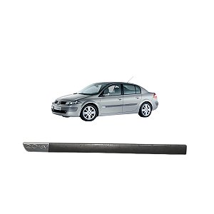 Friso Porta Dianteira Esquerda Megane 2006 2007 2008 2009 Cinza-escuro