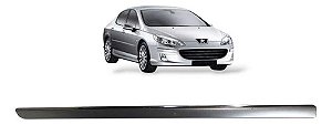 Friso Porta Dianteira Esquerda Peugeot 407 2005 2006 A 2009 Prateado
