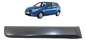 Friso Porta Traseira Direita Renault Sandero 2008 Á 2014 Cinza