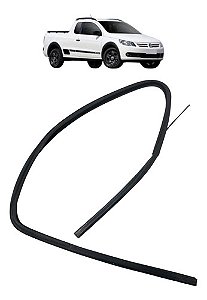 Guarnição Vidro Porta Dianteira Esquerda Saveiro G6 13 A 16 Preto