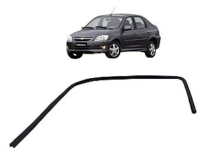 Guarniçao Vidro Porta Dianteiro Direito Prisma 2010 2011 Preto