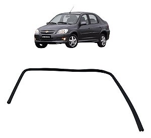 Guarniçao Vidro Porta Dianteiro Esquerdo Prisma 2010 2011 Preto