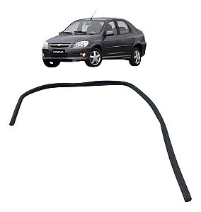 Guarniçao Vidro Porta Traseira Esquerda Prisma 2010 2011 Preto