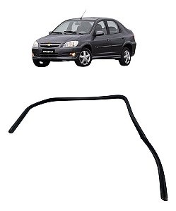 Guarniçao Vidro Traseira Direita Prisma 2009 2010 2011 Preto