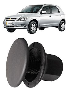 Tampão + Porca Furo Da Antena Teto Celta Prisma Corsa Agile Preto