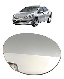 Tampa Portinhola Combustivel Peugeot 408 2011 A 2015 Prata