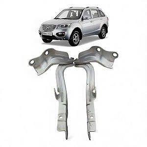 Par Dobradiças Capô Lifan X60 2013 2014 2015 2016 2017 2018