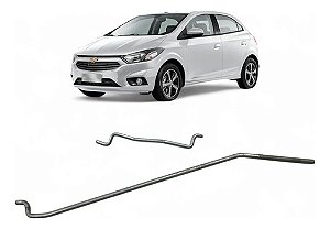 Haste Maçaneta Fechadura Dianteira Esquerda Onix 2013 A 2019 Cinza Dianteira