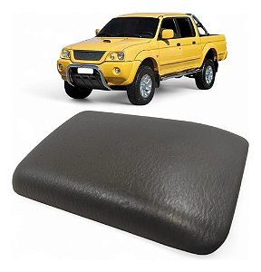 Tampa Apoio Braço Console Central Mitsubishi L200 03 A 2005 Cinza-escuro