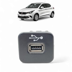 Entrada Conector Usb Fiat Argo Cronos 2017 2018 2019 A 2024