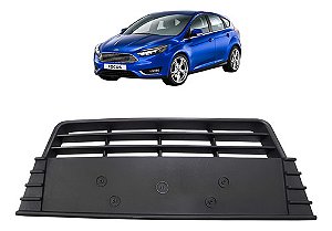 Grade Central Parachoque Dianteiro Ford Focus 2014 2015 2016 Preto Fosco