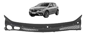 Grade Churrasqueira Renault Sandero Logan 2015 A 2020 Preto Fosco