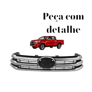 Grade Dianteira Parachoque Toyota Hilux 2016 2017 2018 2019