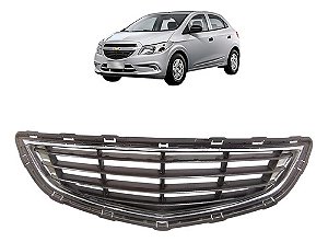 Grade Inferior Parachoque Dianteira Onix Prisma 2013 A 2016 Cromado Brilhante