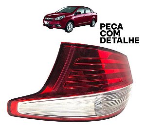 Lanterna Direita Fiat Grand Siena 2012 2013 2014 2015 A 2021 Direito/passageiro Vermelho