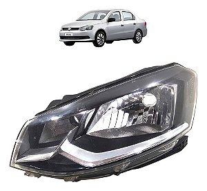 Farol Esquerdo Vw Gol Saveiro Voyage G6 G7 2013 2014 A 2022 Esquerdo/motorista